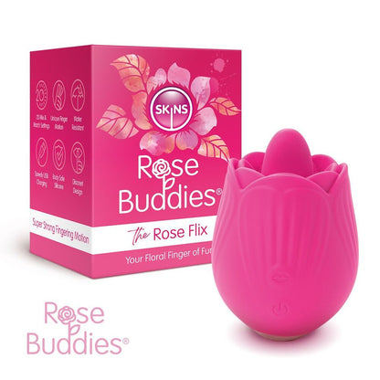 best skins rose buddies the rose flix clitoral massager pink