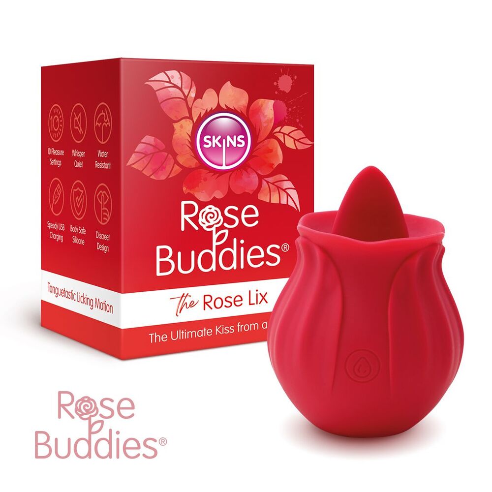 best skins rose buddies the rose flix clitoral massager red