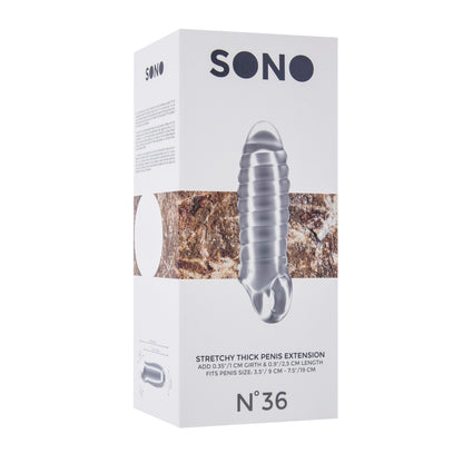 best sono no 36 stretchy thick penis extension transparent