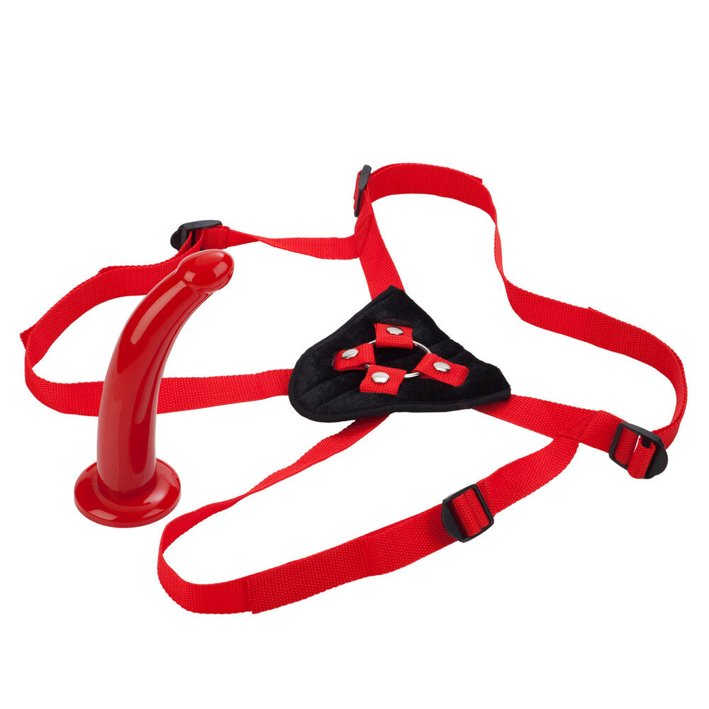 best sophias red rider strap on dildo