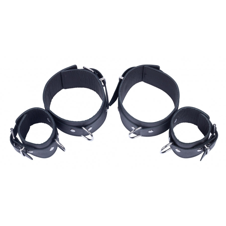 best the red arm to forearm leather shackles