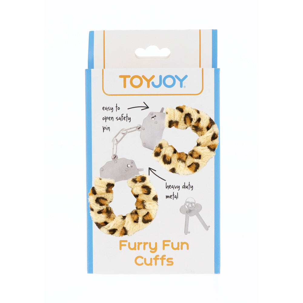 best toyjoy furry fun wrist cuffs leopard