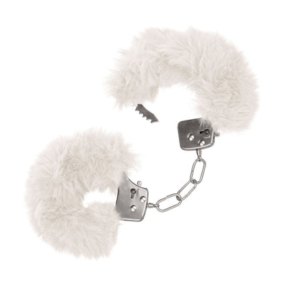 best ultra fluffy furry cuffs white