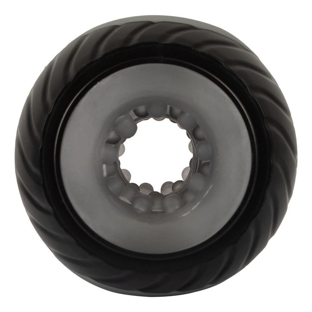 vibrating and squeezable donut masturbator