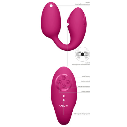 best vive aika pulse wave and vibrating love egg pink