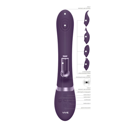 best vive etsu interchangeable rabbit vibrator purple