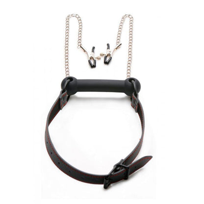 best xr silicone bit gag with nipple clamps