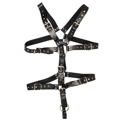 best zado mens leather adjustable harness with cock ring