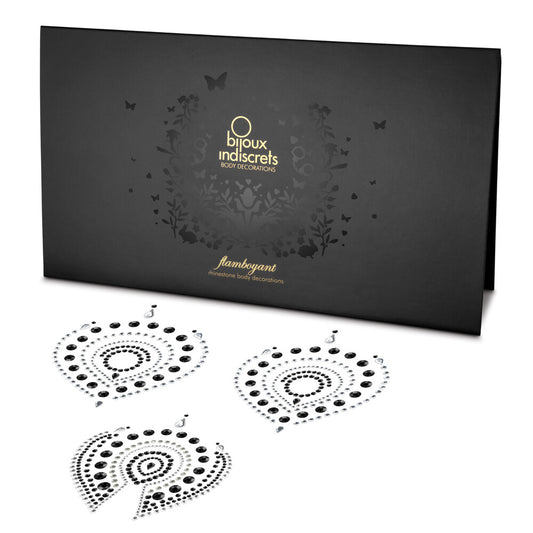 bijoux indiscrets flamboyant rhinestone jewellery black silver
