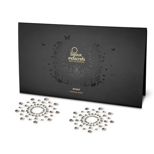 bijoux indiscrets mimi rhinestone pasties silver