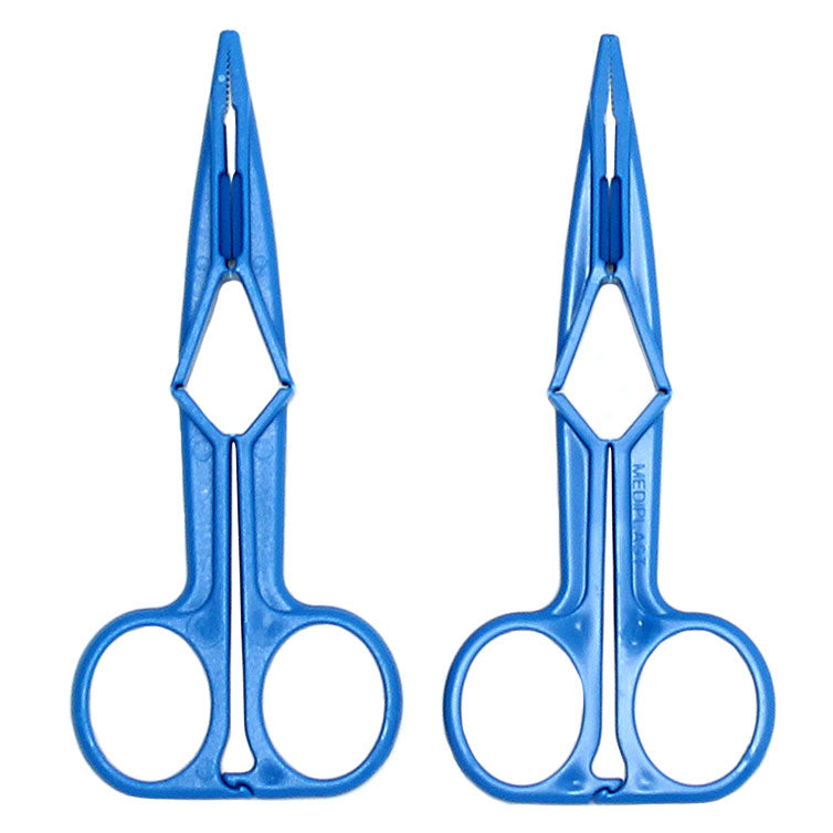 blue scissor nipple clamps