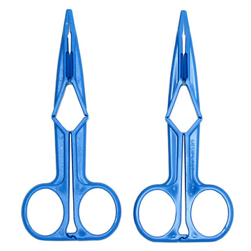 blue scissor nipple clamps
