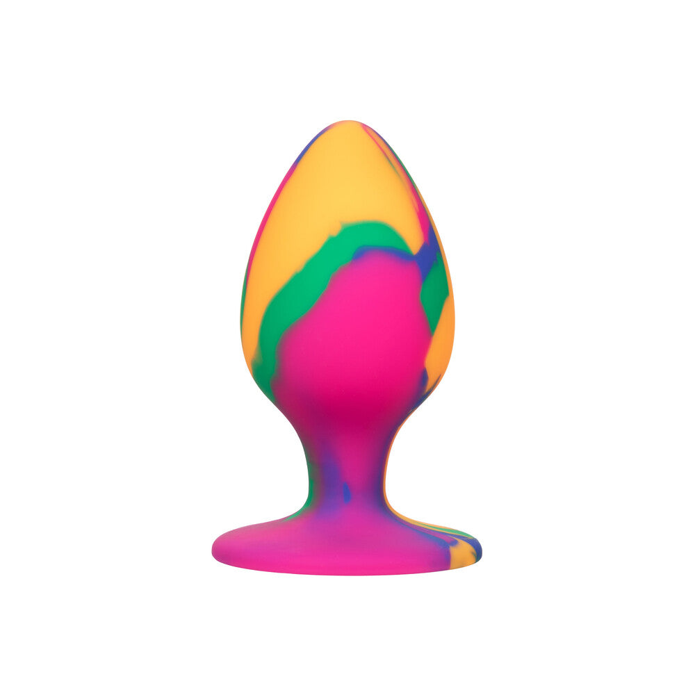 cheeky large tie dye butt plug