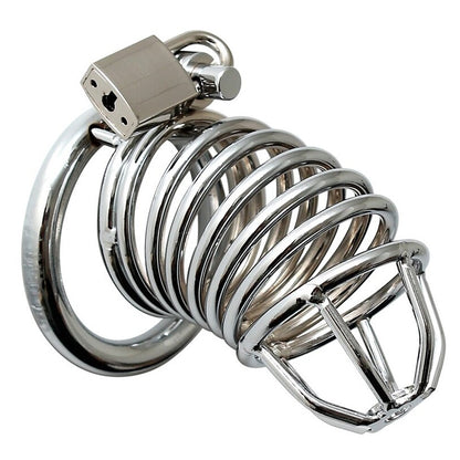 chrome chastity cock cage