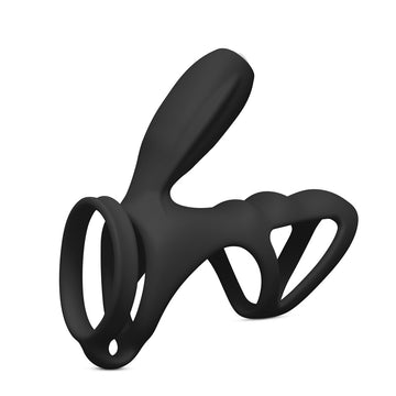 cockring and clit vibrator black