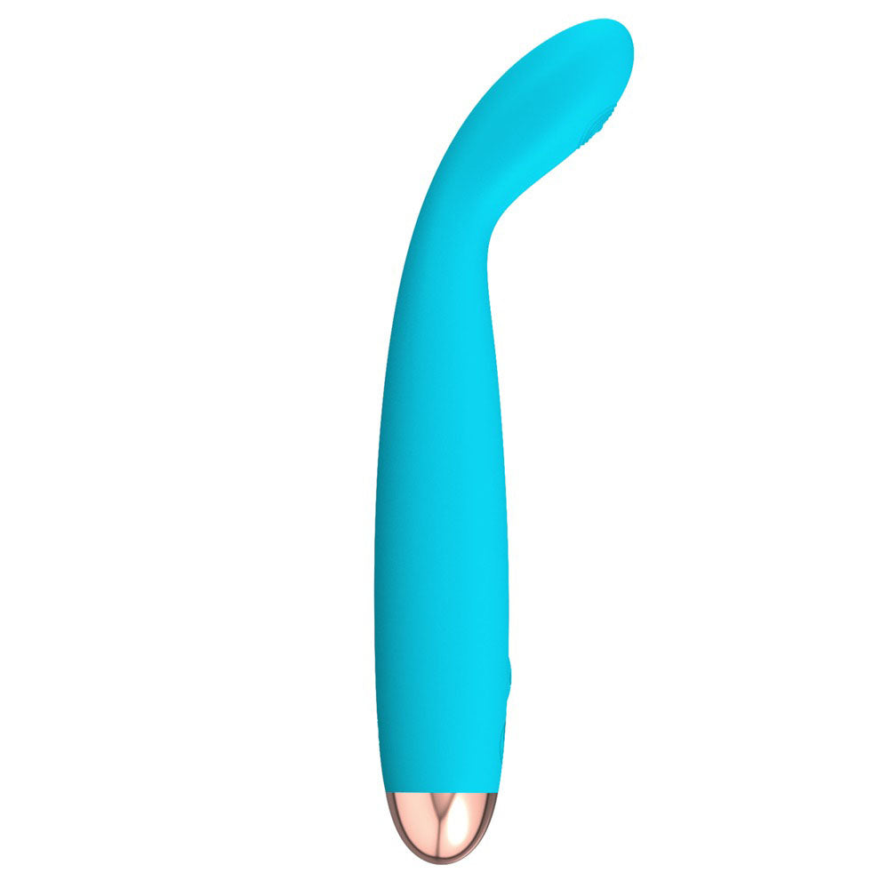 cuties silk touch rechargeable mini vibrator blue