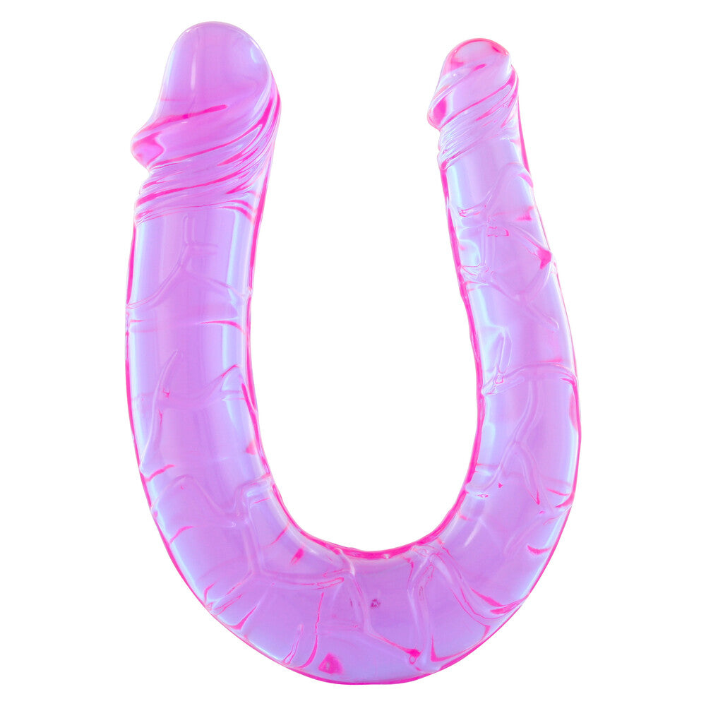 double mini twin head jelly penis dildo
