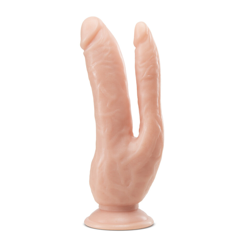 dr skin dual 8 inch dual penetrating dildo with suction cup