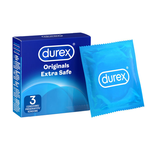 durex extra safe regular fit condoms 3 pack