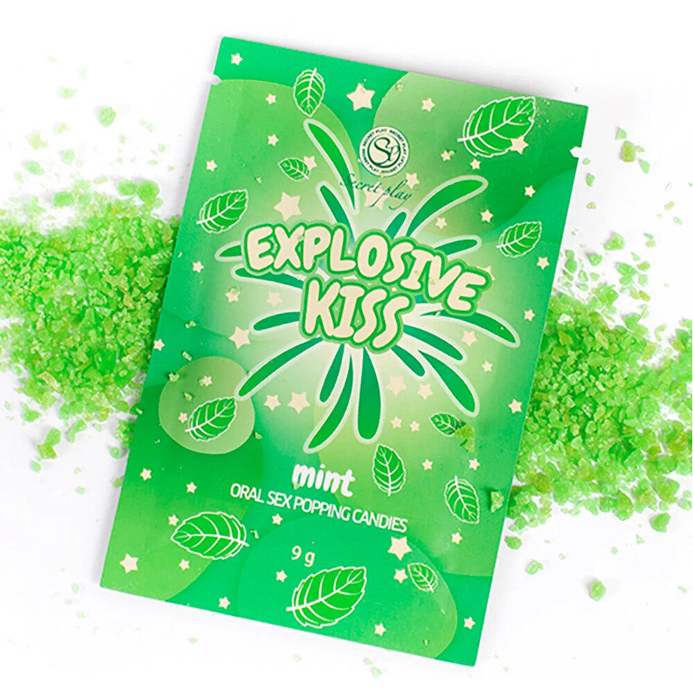 explosive kiss mint oral sex popping candies 9g