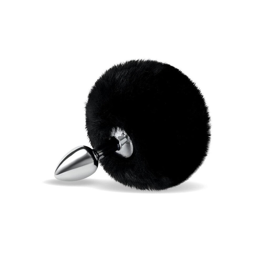 furry tales black bunny tail butt plug