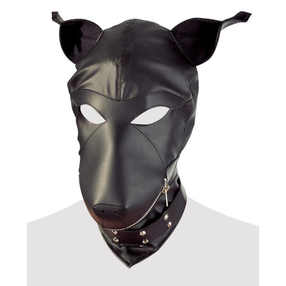 imitation leather dog mask