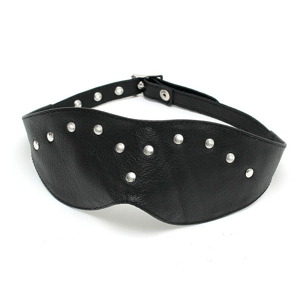 leather blindfold mask