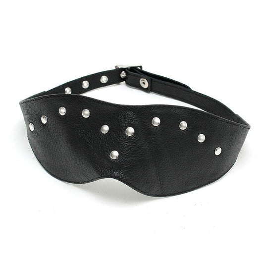 leather blindfold mask