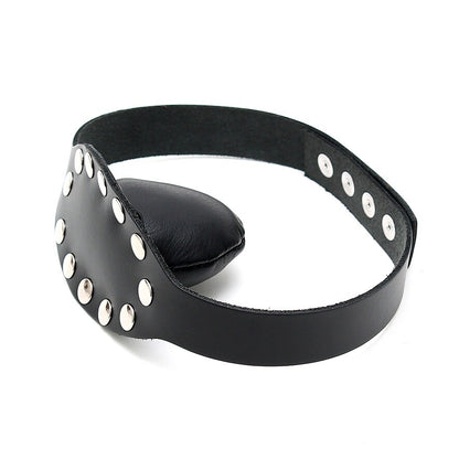 leather gag with studs