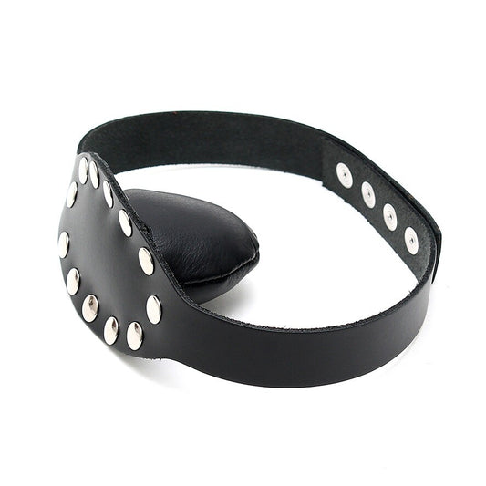 leather gag with studs