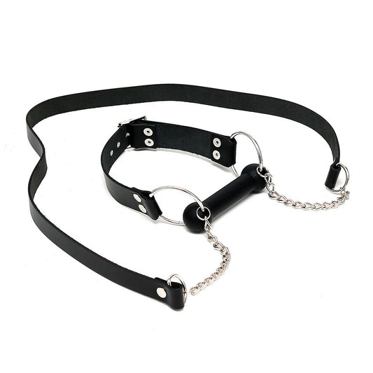 leather horse bit gag and reins
