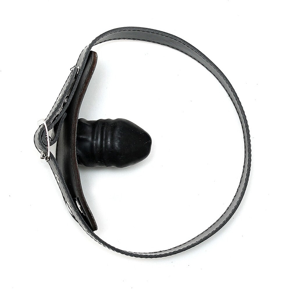 leather penis gag