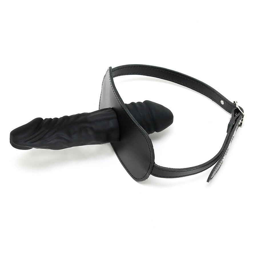 leather penis gag and dildo