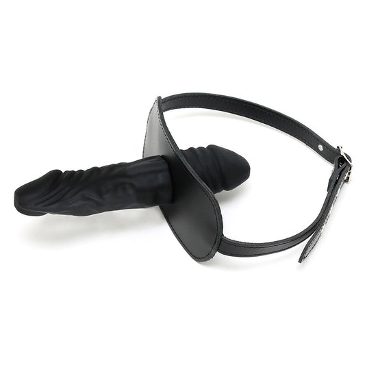 leather penis gag and dildo