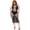 Leg Avenue Dual Strap Halter Dress Plus Size UK 14 to 18