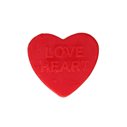 love heart rose scented soap bar