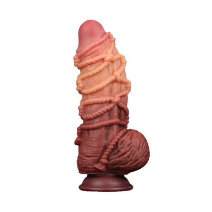 lovetoy extreme dildo with rope pattern