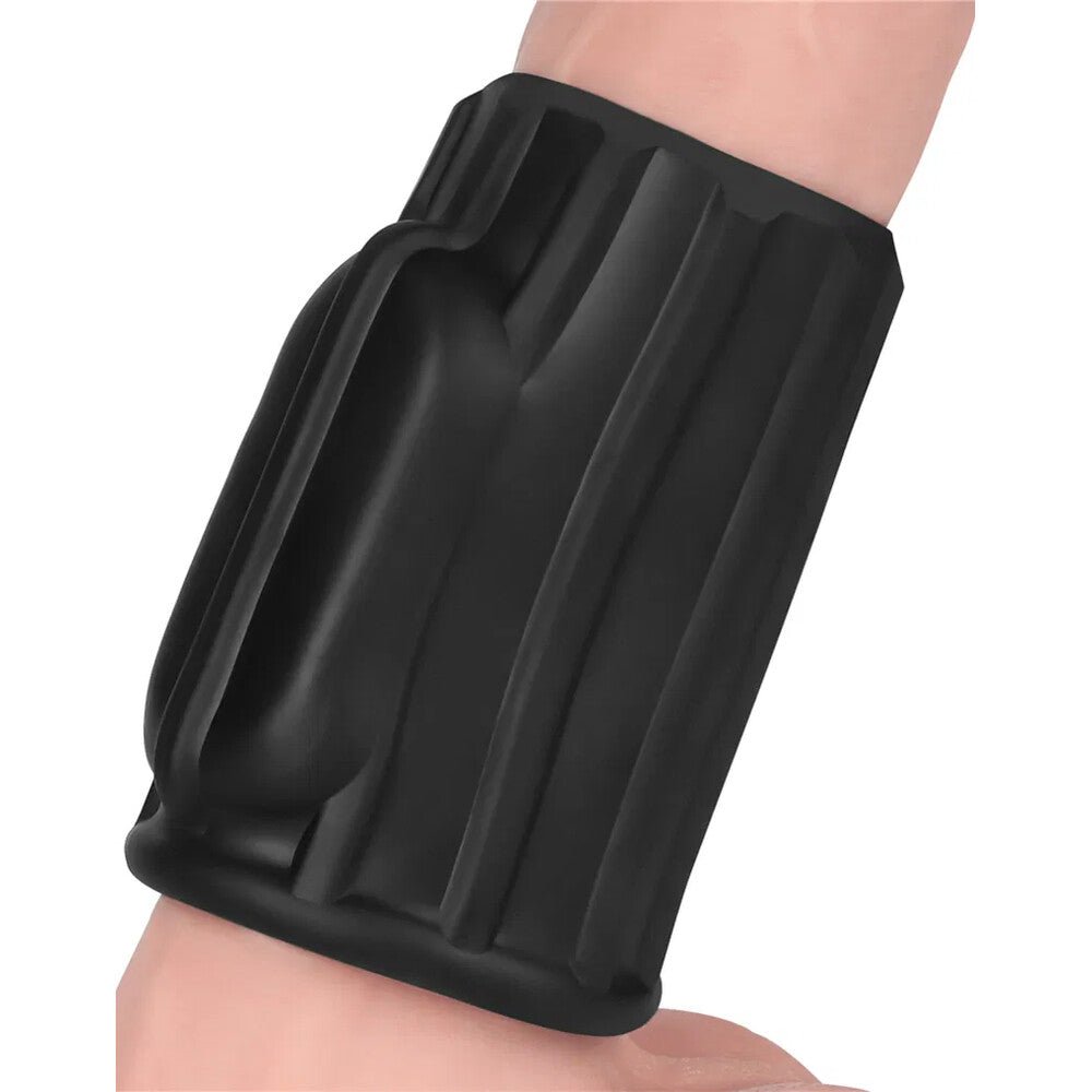 lovetoy ridge vibrating penis scrotum sleeve