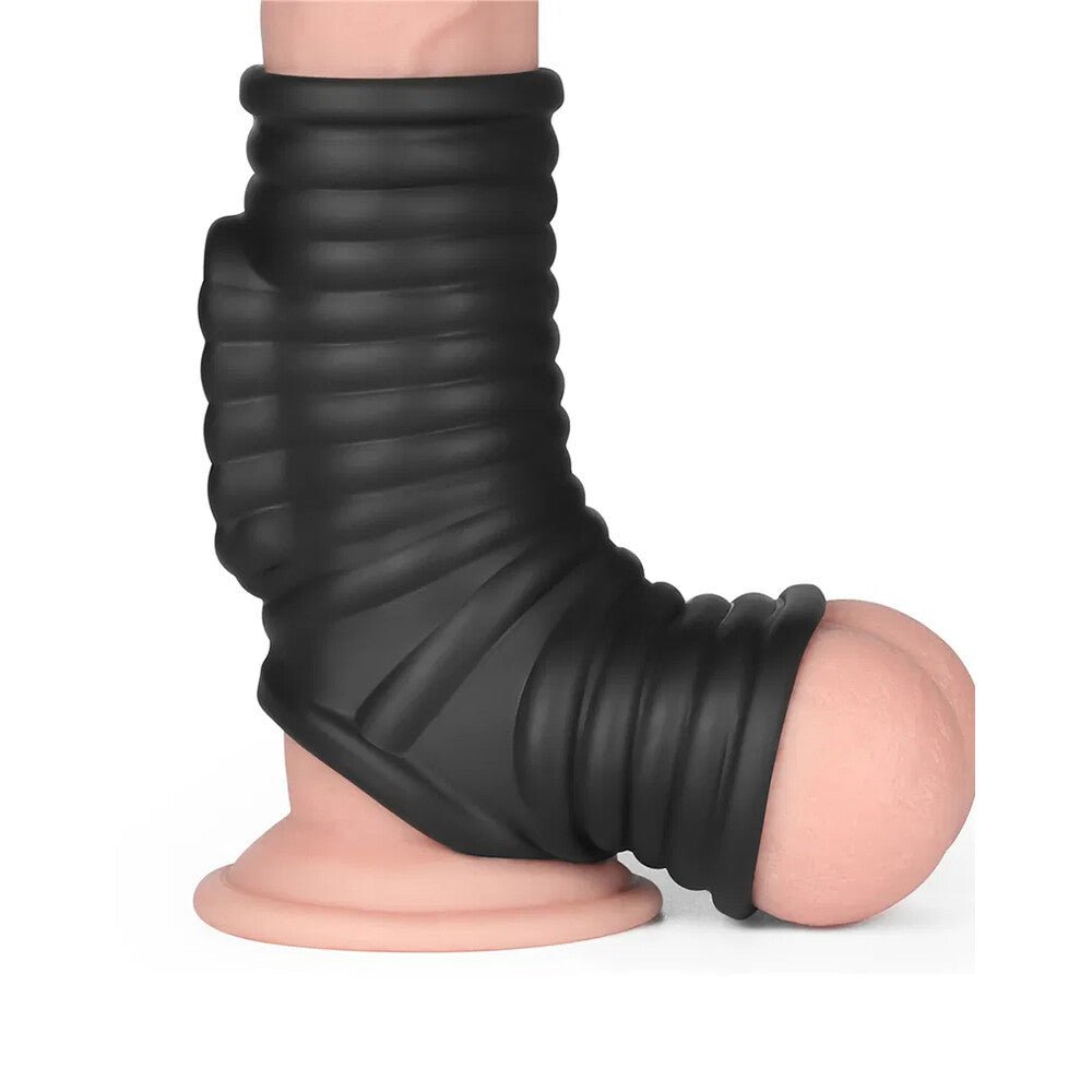 lovetoy wave vibrating penis scrotum sleeve