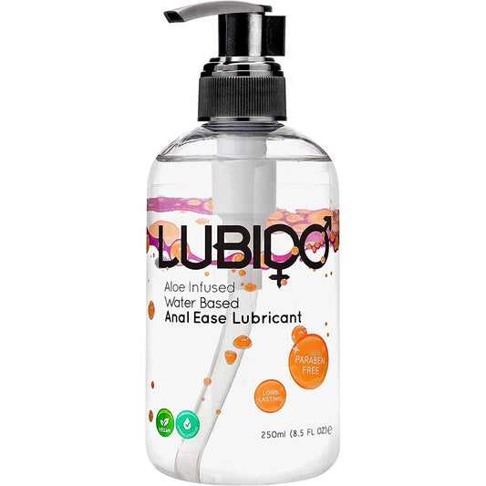 lubido anal 250ml paraben free water based lubricant