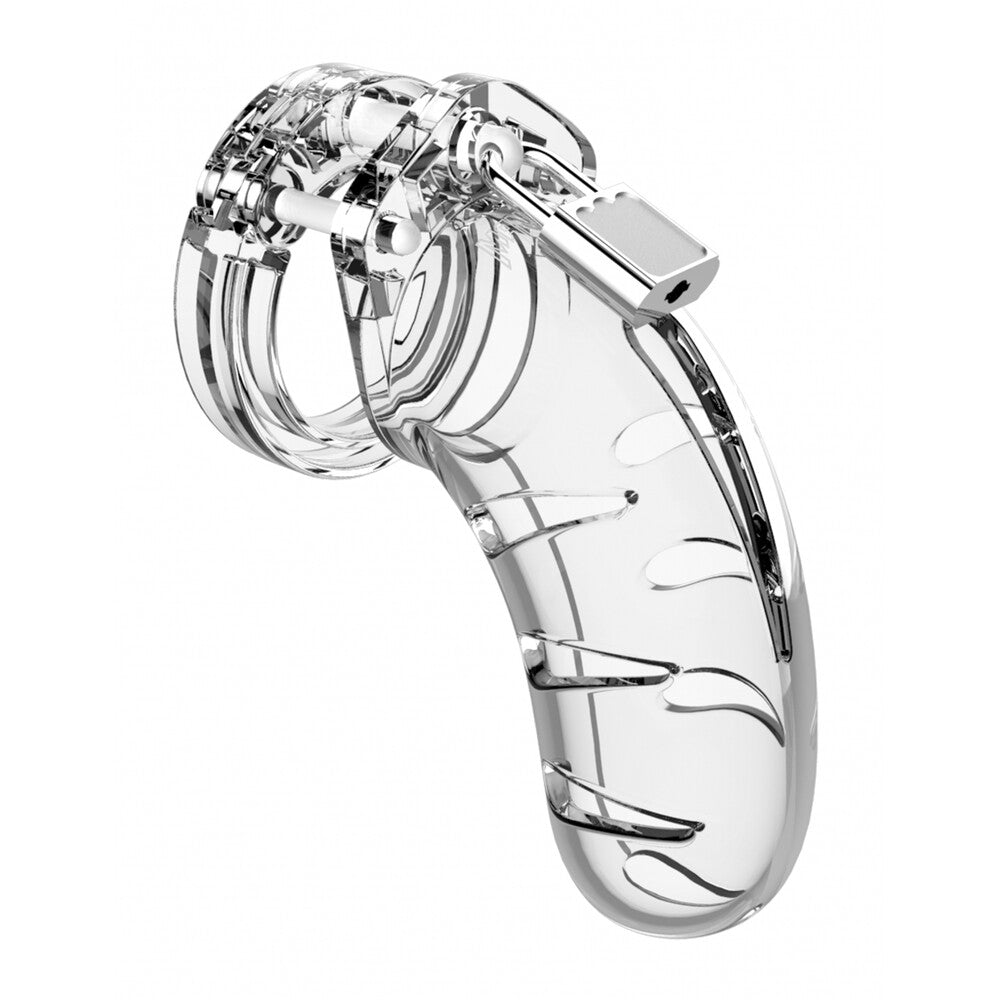man cage 03 male 4 5 inch clear chastity cage