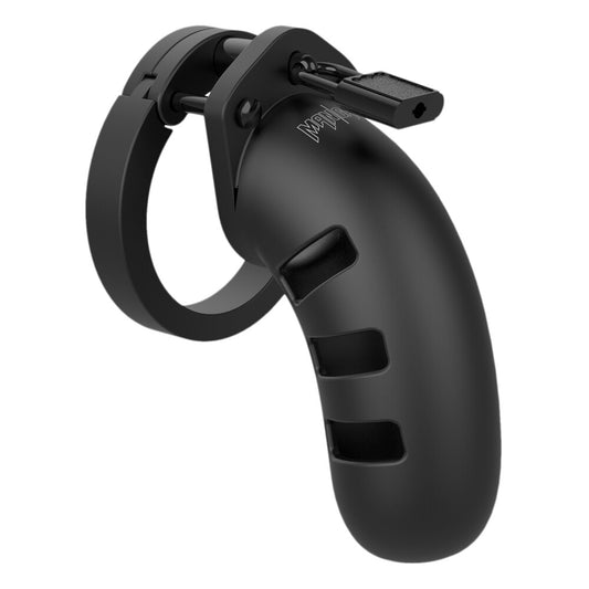 man cage 21 male 4 5 inch black silicone chastity cage