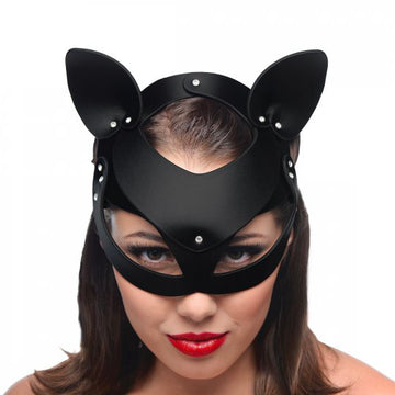 master series bad kitten leather cat mask