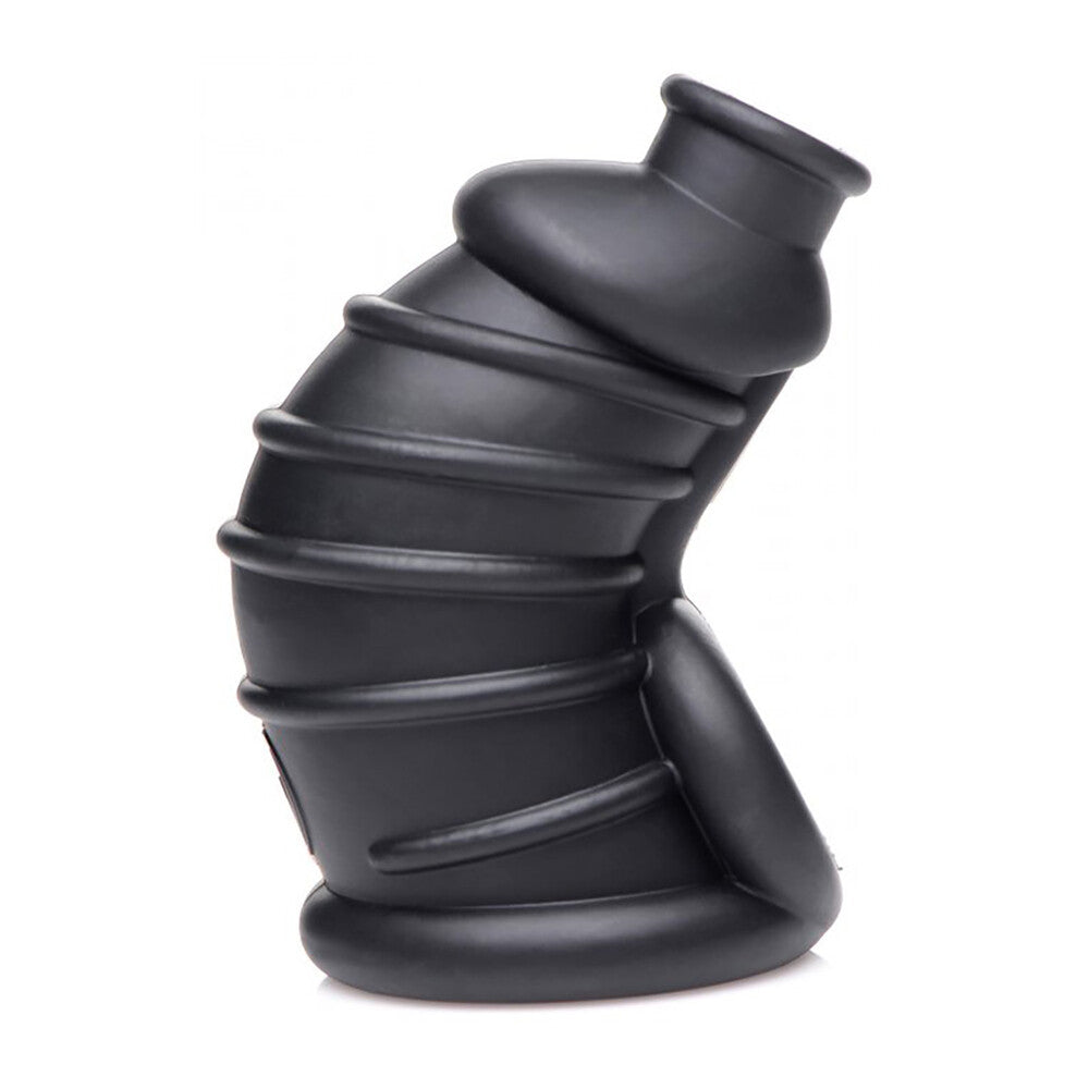 master series dark chamber silicone chastitys cage