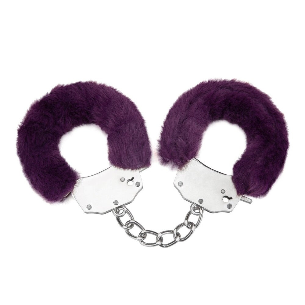 me you us furry handcuffs purple