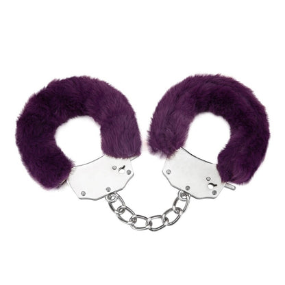 me you us furry handcuffs purple