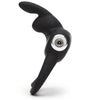 Happy Rabbit Couples Stimulating USB Rechargeable Rabbit Love Ring Black