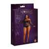 Moonlight Black Off the Shoulder Sparkle Body Plus Size