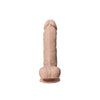SilexD Real Skin 8 inch Silicone Dildo with Balls
