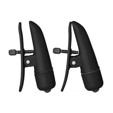nipplettes vibrating black nipple clamps